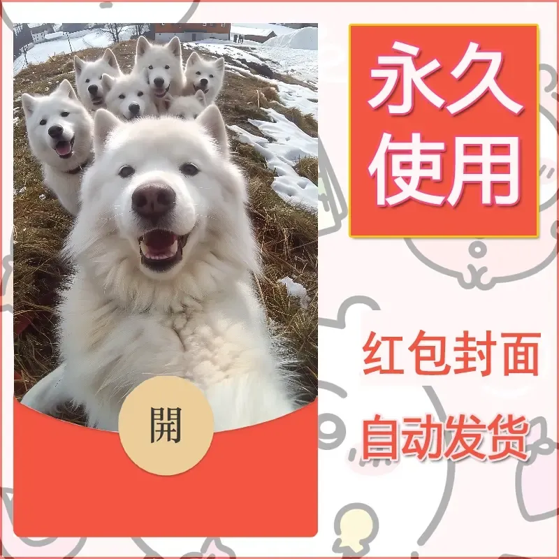 新款永久微信红包封面宠物系列diy素材277