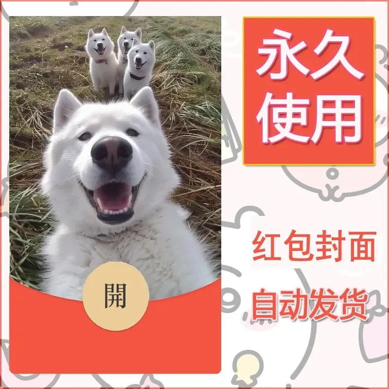 新款永久微信红包封面宠物系列diy素材309