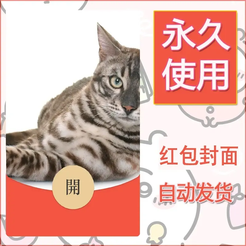 新款永久微信红包封面宠物系列diy素材485