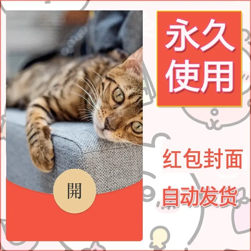 新款永久微信红包封面宠物系列diy素材534