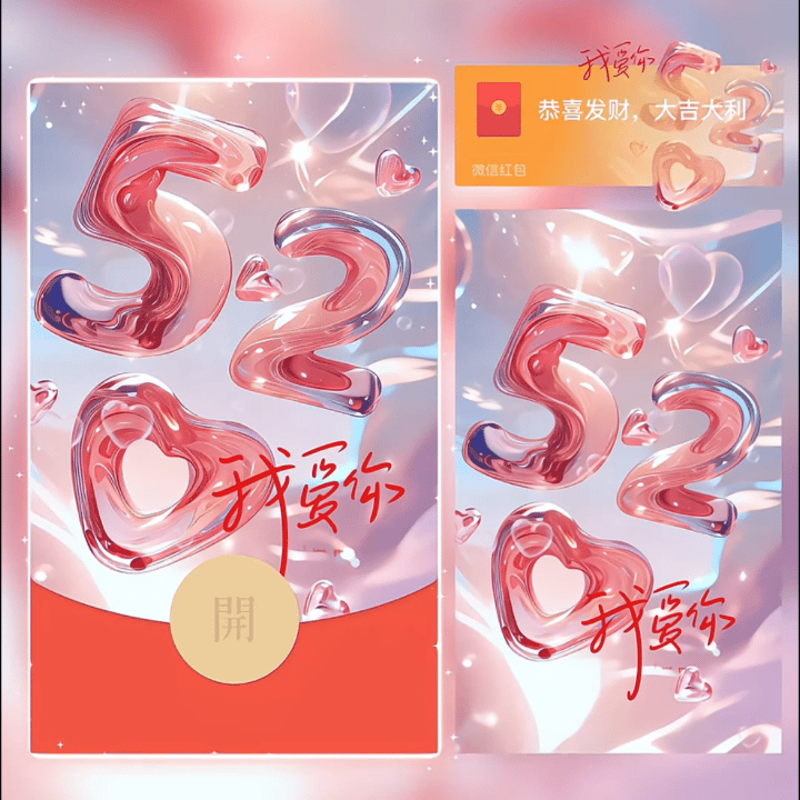微信红包封面 |『520爱你爱你』 - ¥2.56