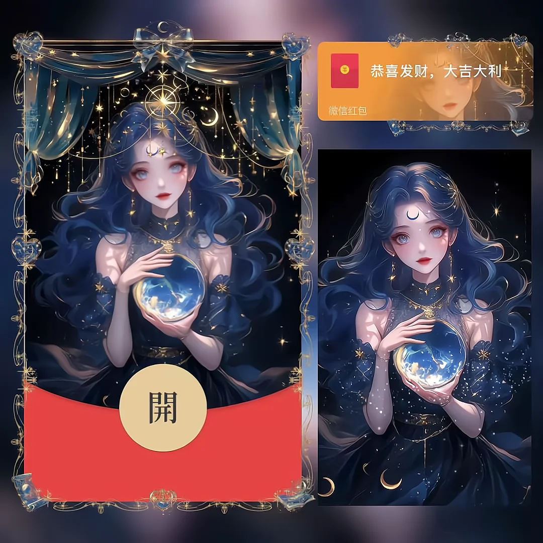 微信红包封面 |『星月之恋/情侣女』 - ¥2.05